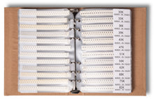 Load image into Gallery viewer, SMD 0805 Resistors, Capacitors, Transistors, Diodes Electronic Components Assortment Book - 5435 pcs
