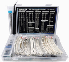 Load image into Gallery viewer, SMD 1206 0805 0603 Component Assortment, Resistor, Capacitor, Diode, Transistor, LED, OpAmp, IC, Solder, PCB, SMT Soldering Assorted Kit 2800 pcs