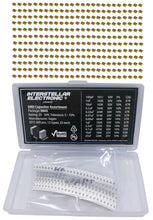 Load image into Gallery viewer, 0805 SMD Capacitor Assortment X7R X5R, 100pf, 1nF, 10nF, 01uF, 0.22uF, 0.47uF, 0.68uF, 1uF, 2.2uF, 4.7uF, 10uF, 22uF, 25V - 50V, 300 pcs