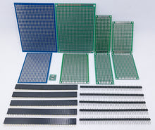 Load image into Gallery viewer, Electronic Components Assortment Kit, Grab Bag, Resistors, Polyester Capacitors, LED, PCB, Diodes, Transistors, IC, 2000 pcs