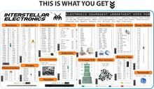 Load image into Gallery viewer, Ultimate Electronic Components Assortment, Resistors, Capacitors, Inductors, Diodes, Transistors, Potentiometer, IC, LED, PCB, 2000 pcs